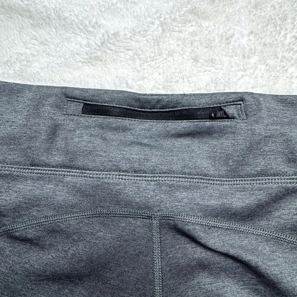 NIKE Dri-Fit Women's Gray & Black Colorblock Workout Running Tights Medium